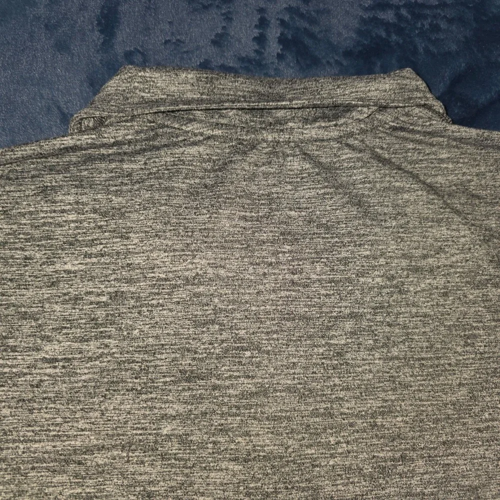 Nike NFL Super‎ Bowl 50 Grey Heather Dri-FIT Quarter Zip Pullover Mens XL